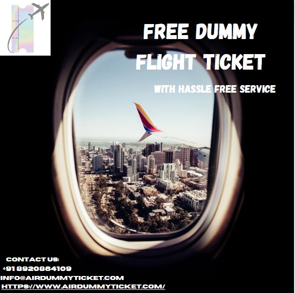 Free dummy flight ticket