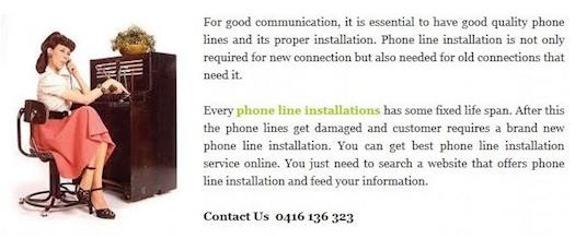 Phone Line Repairs Service