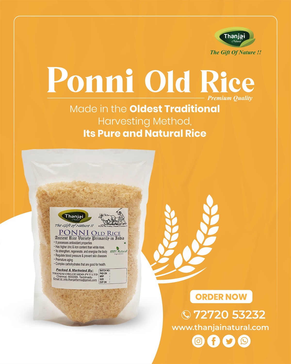 Ponni old rice