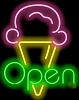 Ice Cream OPEN Neon Sign Large