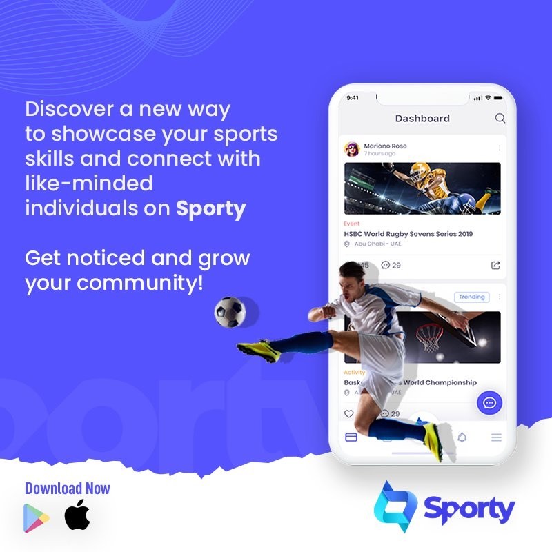From start to finish, Sporty has got you covered! | sports social media