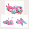 Newborn Baby Crochet Pink and Blue Butterfly Costume
