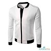 White Letterman Jacket for Men