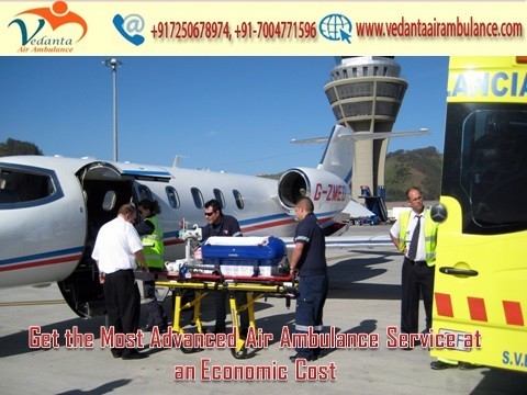 Take Hi-tech Air Ambulance Service in Kolkata by Vedanta Air Ambulance