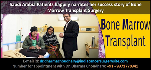 Saudi Arabia Patients happily narrates his success story of Bone Marrow Transplant Surgery