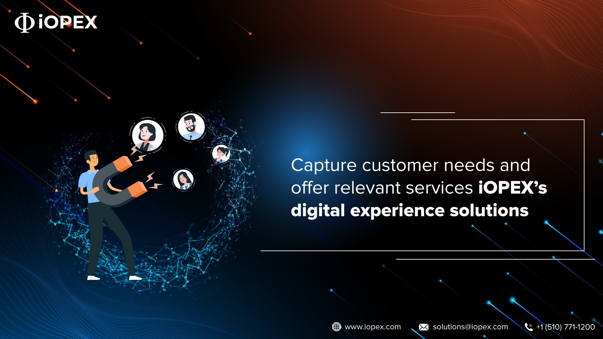 Capture customer needs and offer relevant services iOPEX’s digital experience solutions