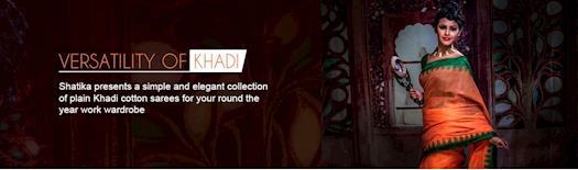 Khadi Cotton Sarees Online Shopping