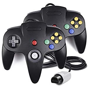 2 Pack N64 Controller, iNNEXT Classic Wired N64 64-bit Game pad Joystick