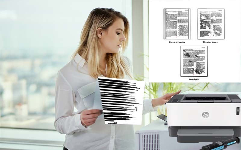Printer Printing Horizontal Black lines