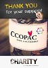 Donate money at ccopac for the betterment of the children and be the slogan