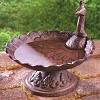 Peacock Birdbath