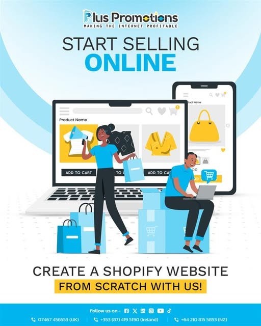 Create A Shopify Website From Scratch | Plus Promotions UK Limited