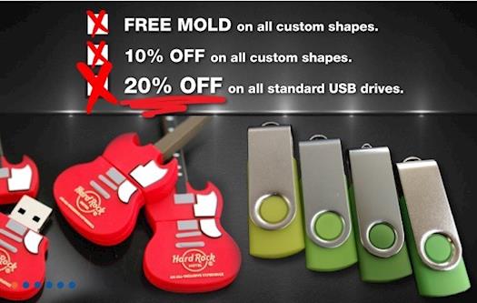 Custom USB Drives with Free Mold