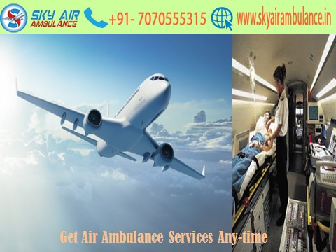 Sky Air Ambulance from Ranchi to Delhi at a Low-Cost