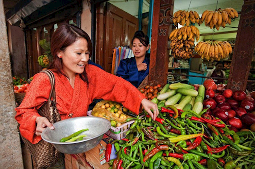 Bhutan Market - Bhutan Buddha Travellers
