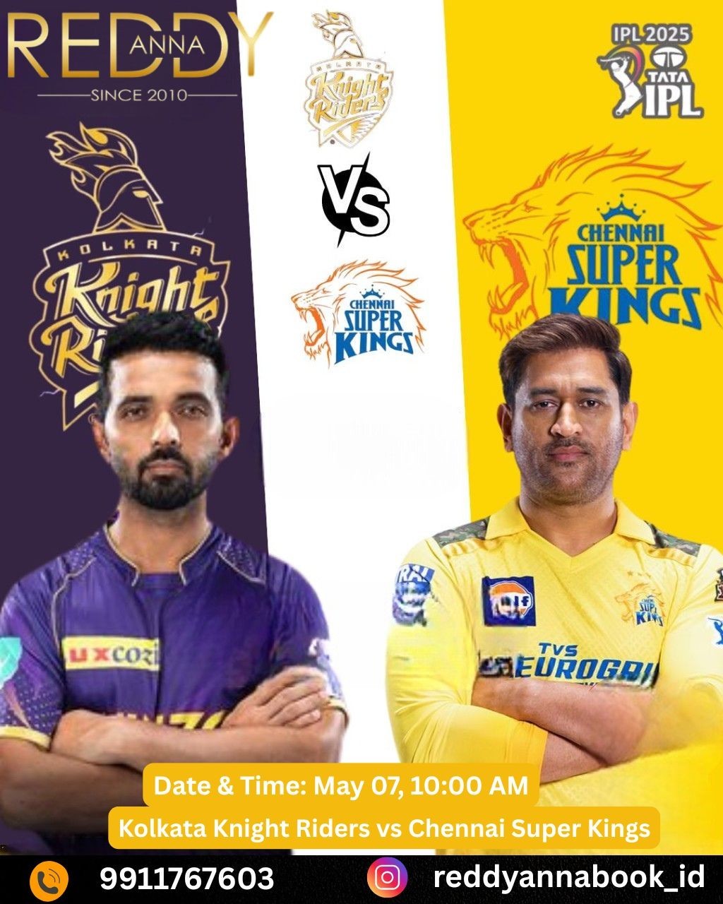 IPL 2025 Action Heats Up: Kolkata Knight Riders Take On Chennai Super Kings