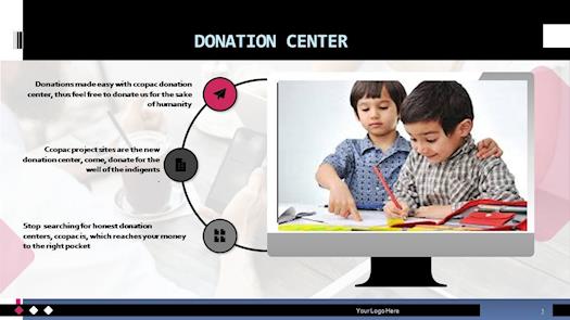 STOP  SEARCHING FOR HONEST DONATION CENTERS, CCOPAC IS, WHICH REACHES YOUR MONEY TO THE RIGHT POCKET