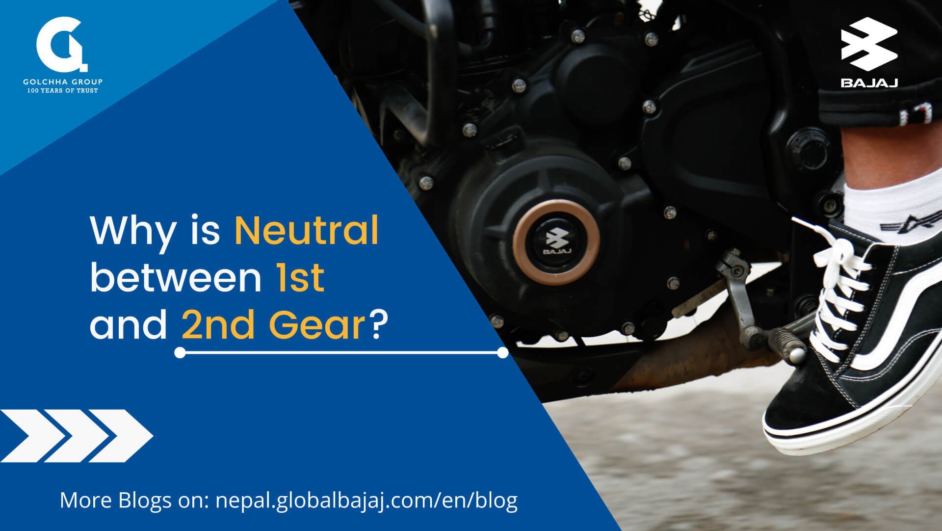 In a motorbike, Why is Neutral between the 1st and 2nd Gear?