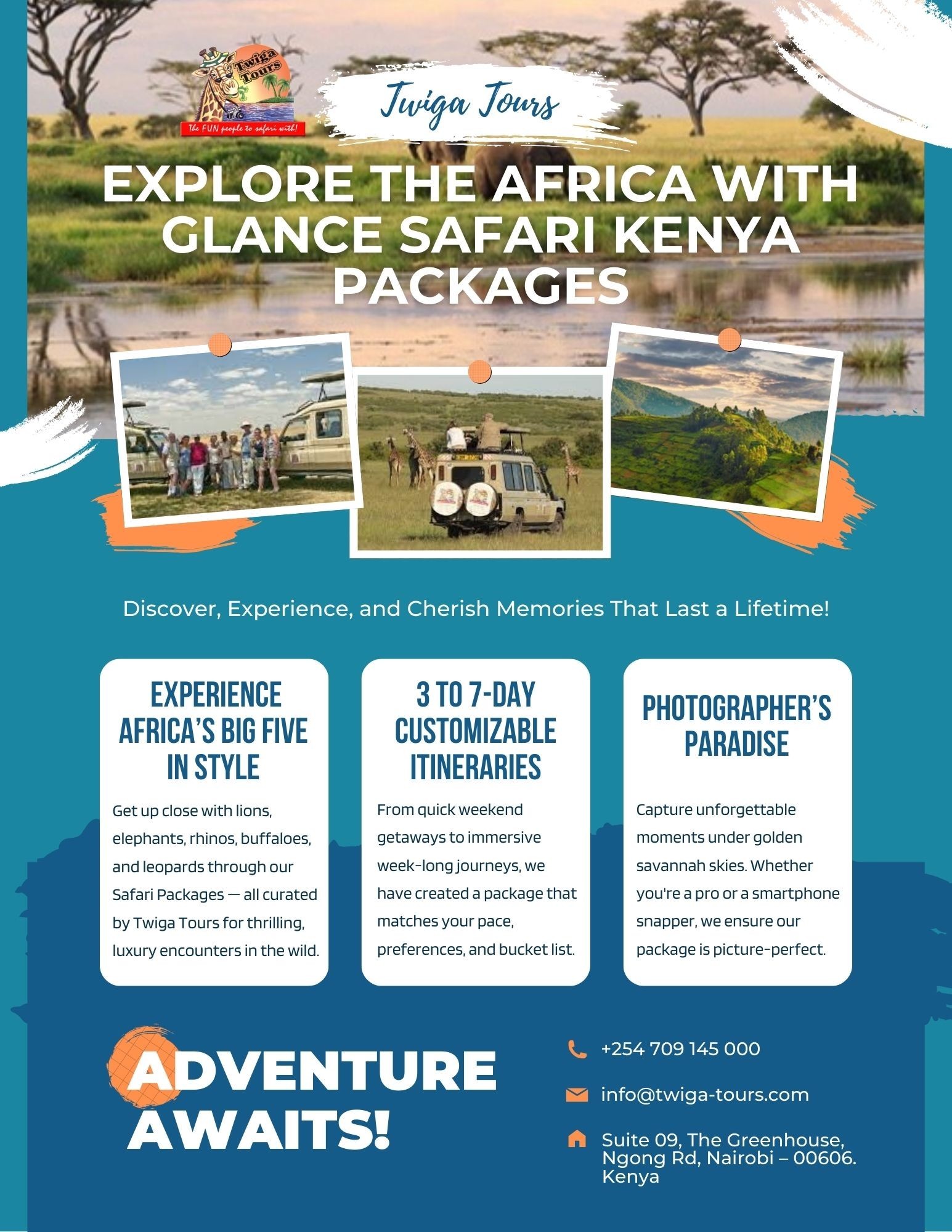 Unforgettable Journeys with Glance Safari Kenya Packages by Twiga Tours