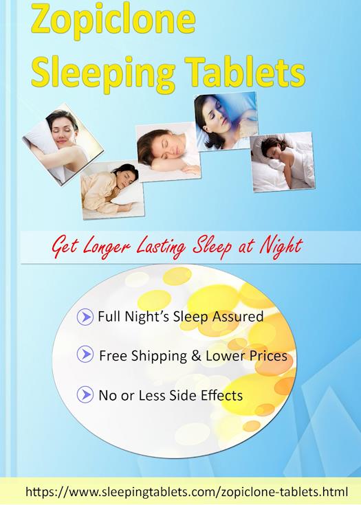 Zopiclone sleeping tablets