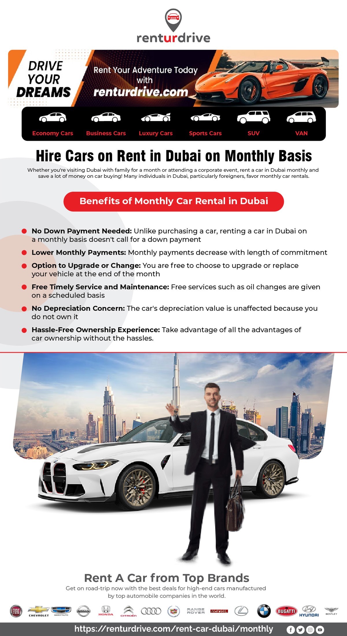  monthly car rental dubai