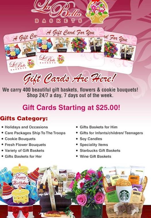 LaBella Baskets Gift Cards
