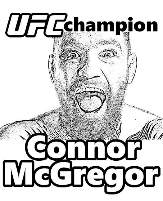 UFC Coloring Page