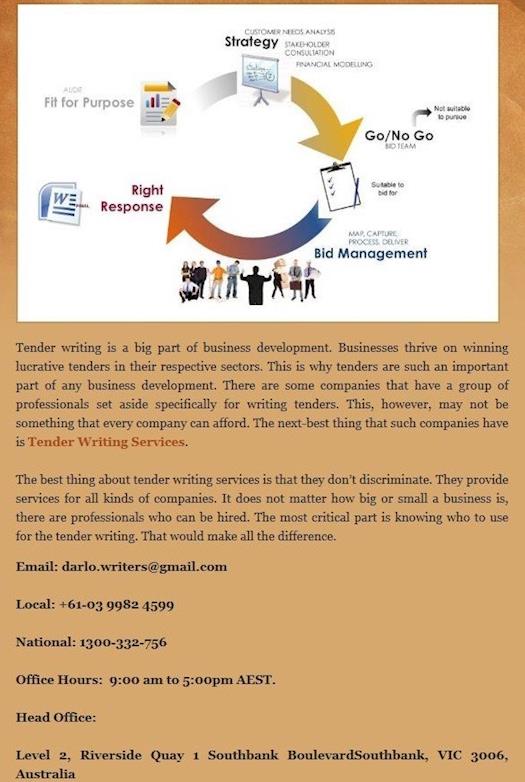 Tender Writing Services