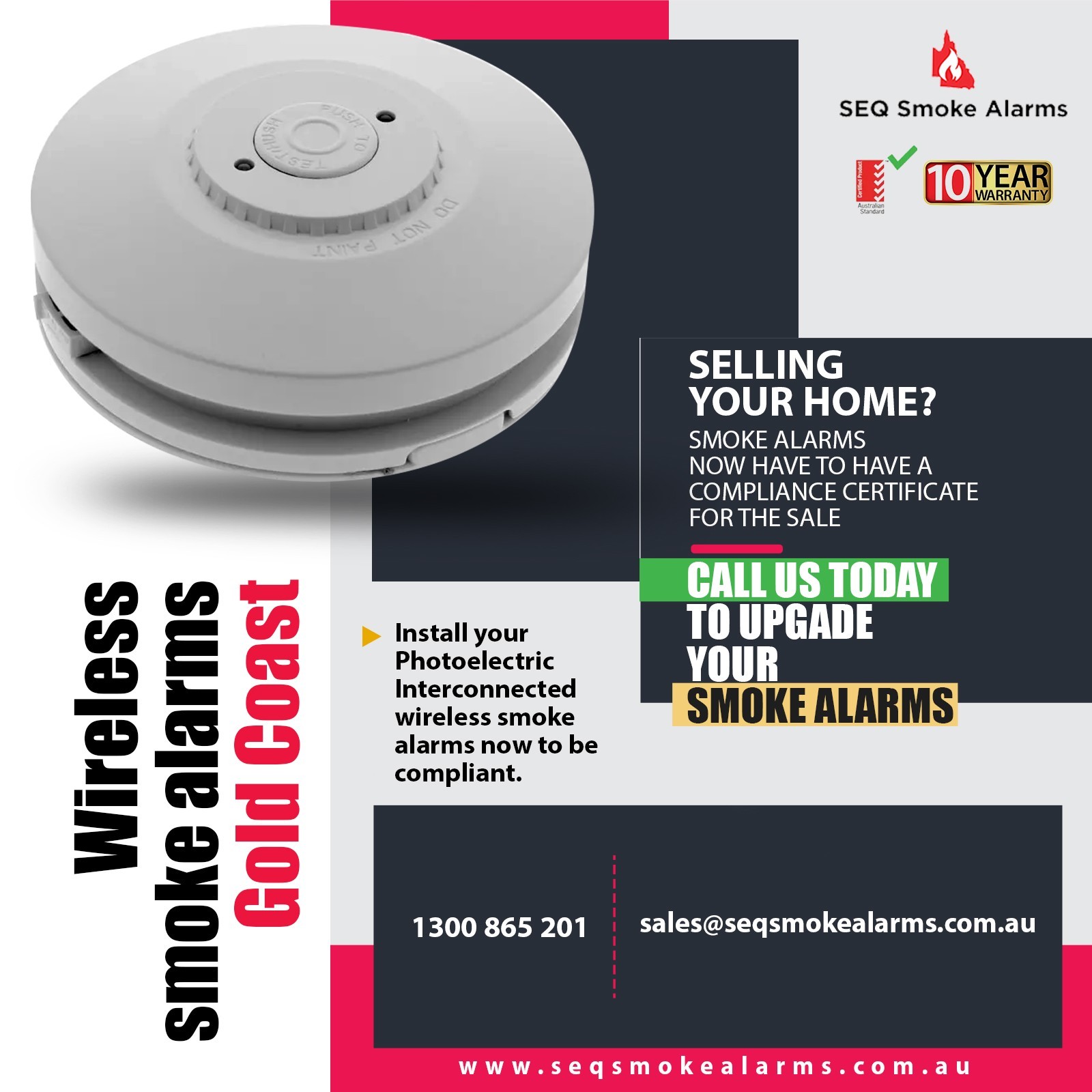Wireless Smoke Alarms Gold Coast - Deal with it instantly and easily 