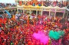 Celebration of festival of Colors Holi in India