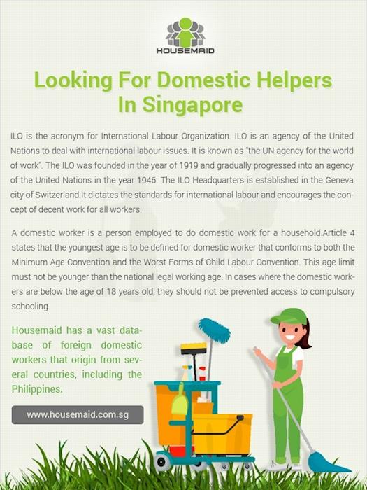 Looking For A Domestic Helper in Singapore