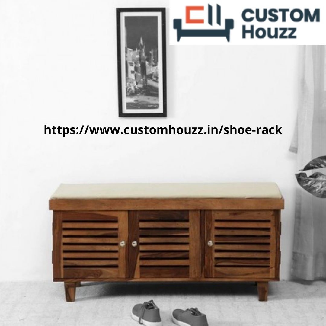 Custom Houzz introduced an exotic collection of Best wooden shoe racks Online with door.