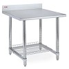 Stainless Top Lab Table w/wire shelf 