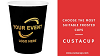 Buy Wholesale Branded Customized Frosted Cup At CustACup