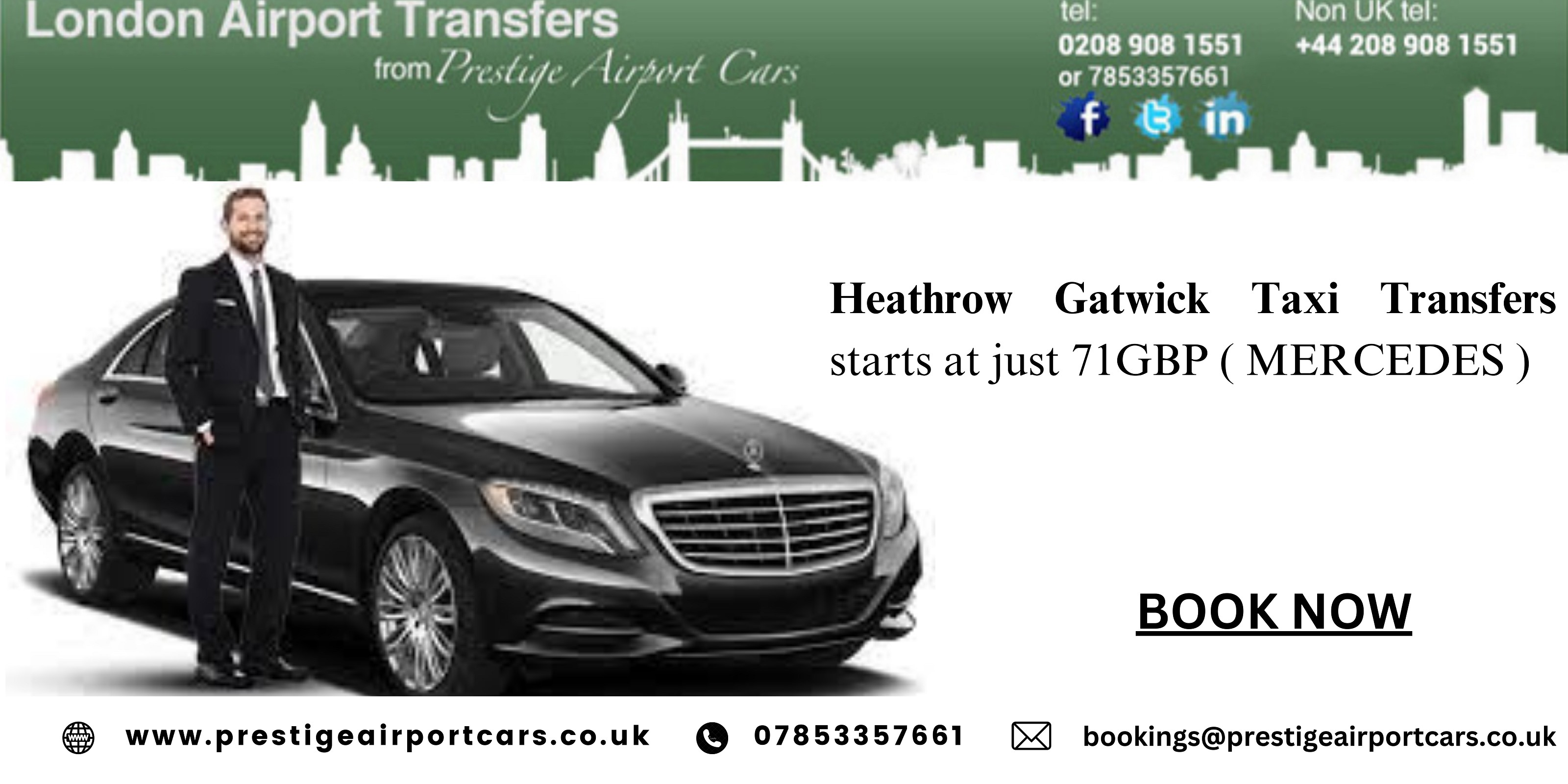 Private Taxi Transfers Heathrow Gatwick