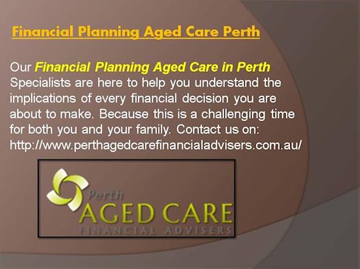 Financial Planning Aged Care Perth
