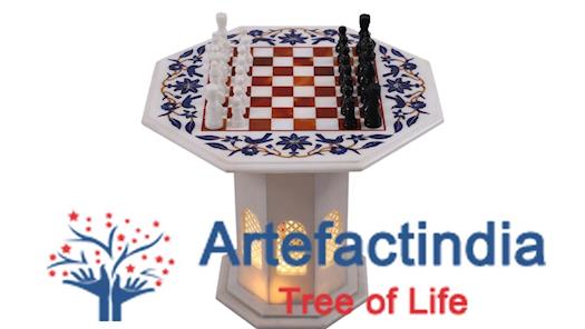 Marble Chess Board Online | Antique Marble Chess Board - Artefactindia