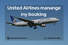 United airline manage flight booking 