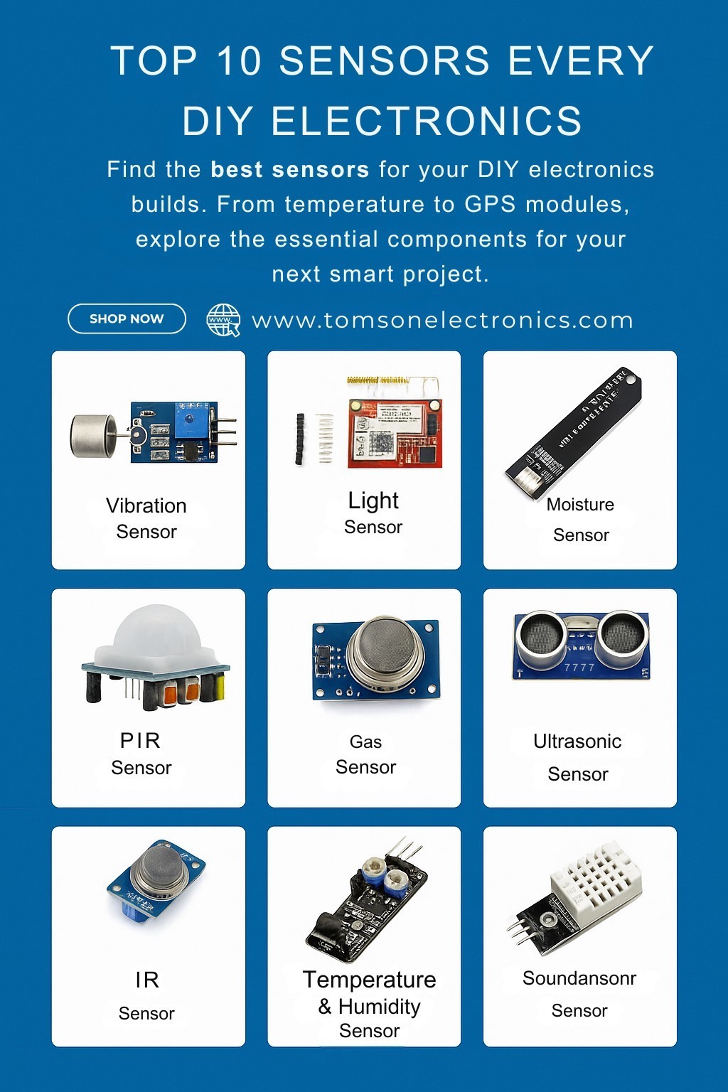 Top 10 Sensors Every DIY Electronics Maker Needs