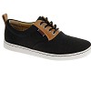  SEBAGO RYDE BLACK CANVAS & LEATHER LACE-UP