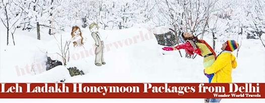 Leh Ladakh Honeymoon Tour Packages from Delhi & Ahmedabad