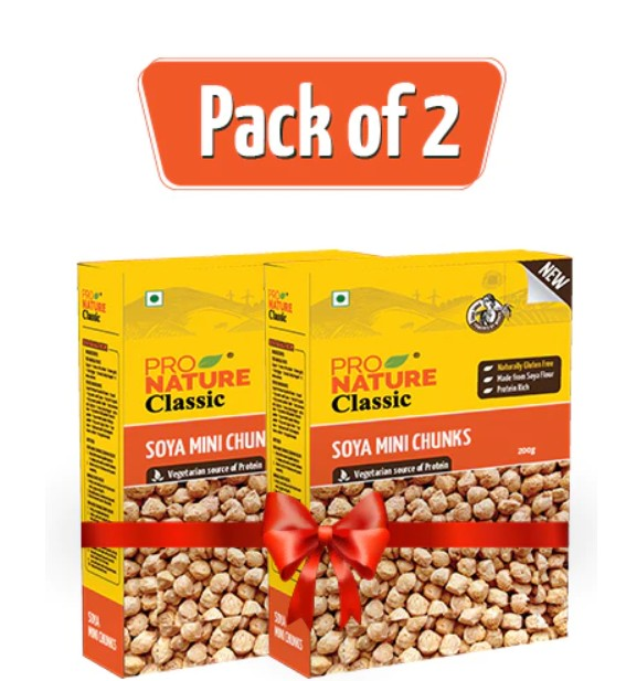 Soya Mini Chunks (Pack Of 2) - Pro Nature Organic