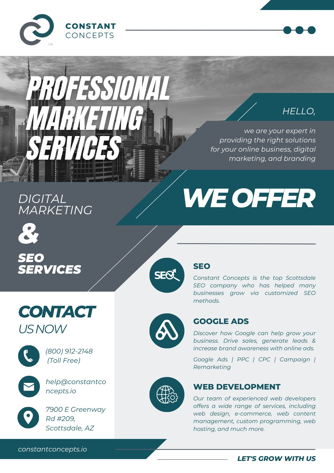 Professional Marketing Services In Scottsdale, AZ - Constant Concepts 