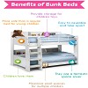 Save space with a bunk bed