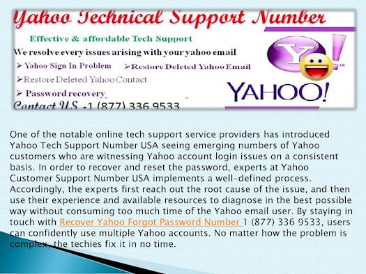 Just Call Now 1-877-336-9533 Yahoo Reset Password Number