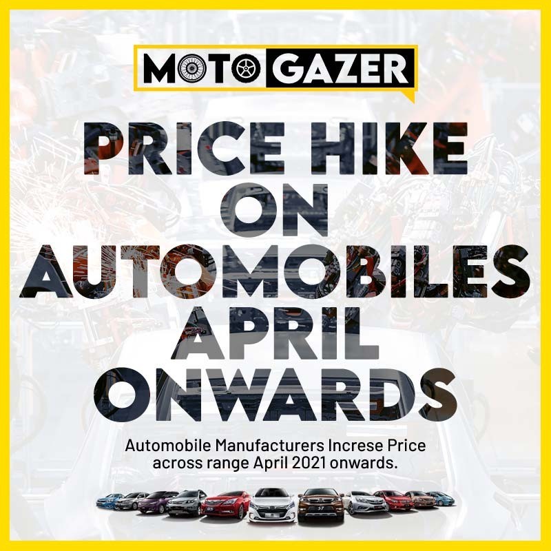Pay more for your New Vehicle April Onwards