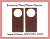 Economy Wood Menu Covers | Impact Menus 