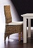Whitehaven Painted Rattan Dining Chair with Cushion Pair
