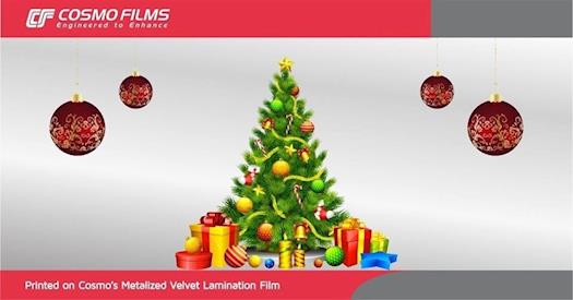 Metalized velvet lamination film