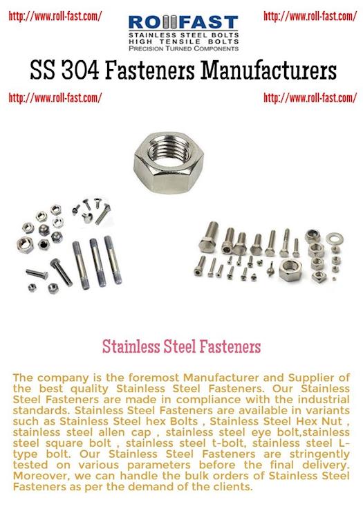 SS 304 Fasteners Manufacturers